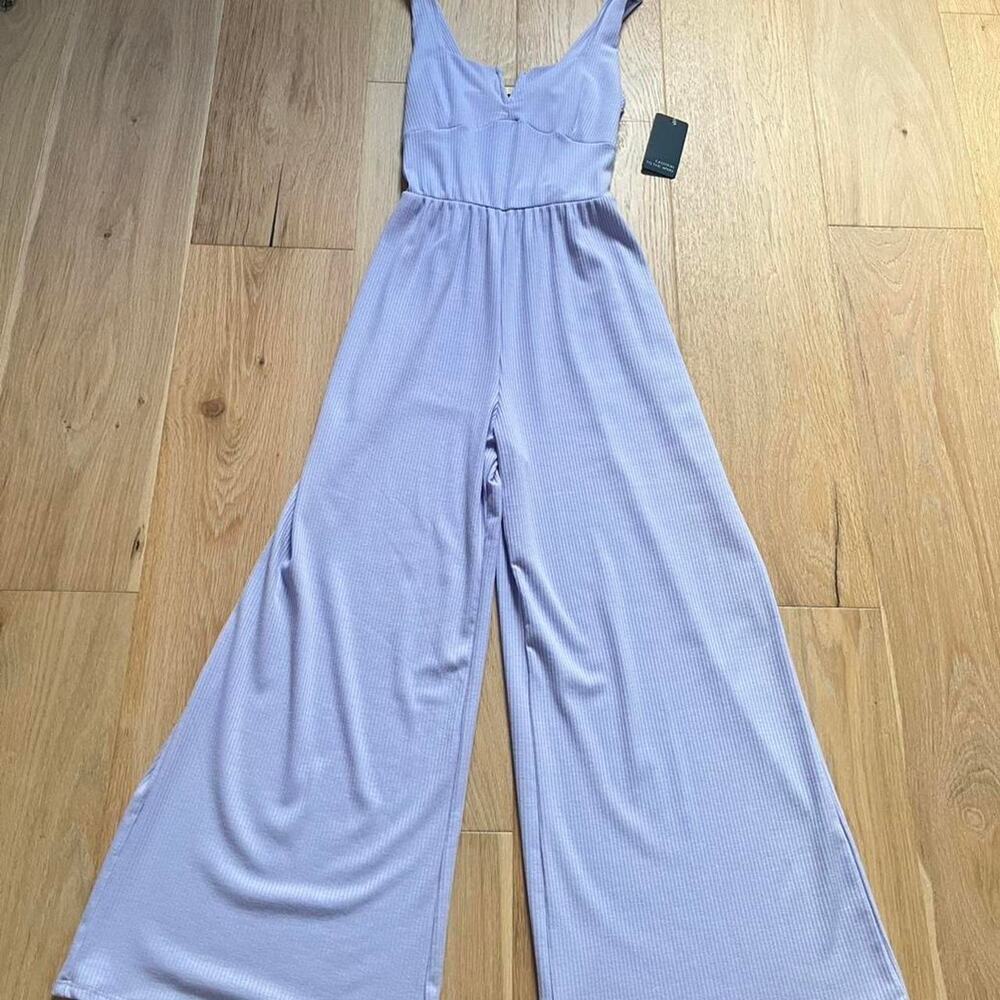 NWT! Cottagecore classy Lilac jumpsuit with wide leg